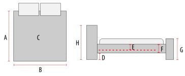 Gulta Nikos 160/200 cm bēšs - N1 Home