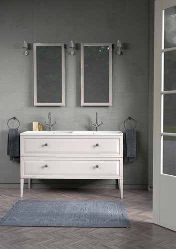 Izlietne Uniko AR Double 121 x 2 x 46 cm ( 60 x 2) cm balts - N1 Home