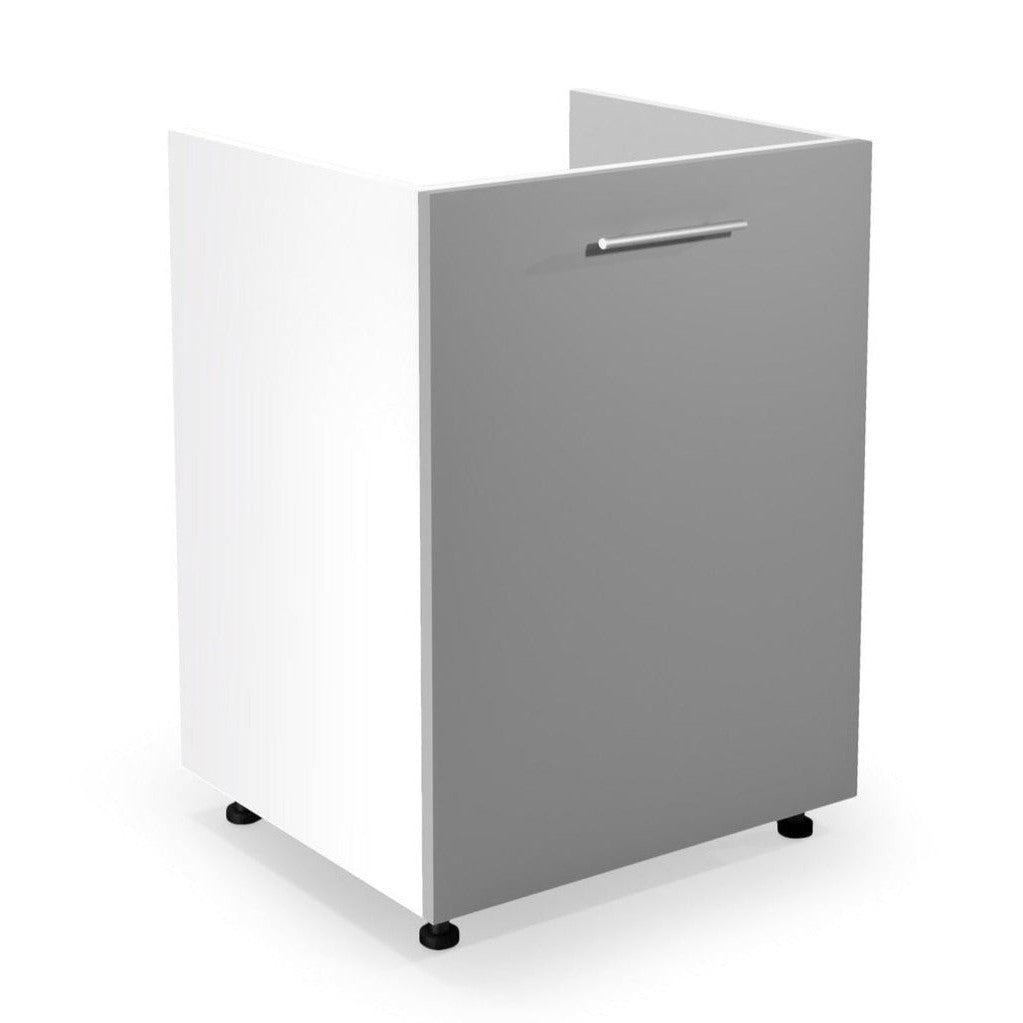 Virtuves izlietes skapis 60/82/52 cm pelēks - N1 Home