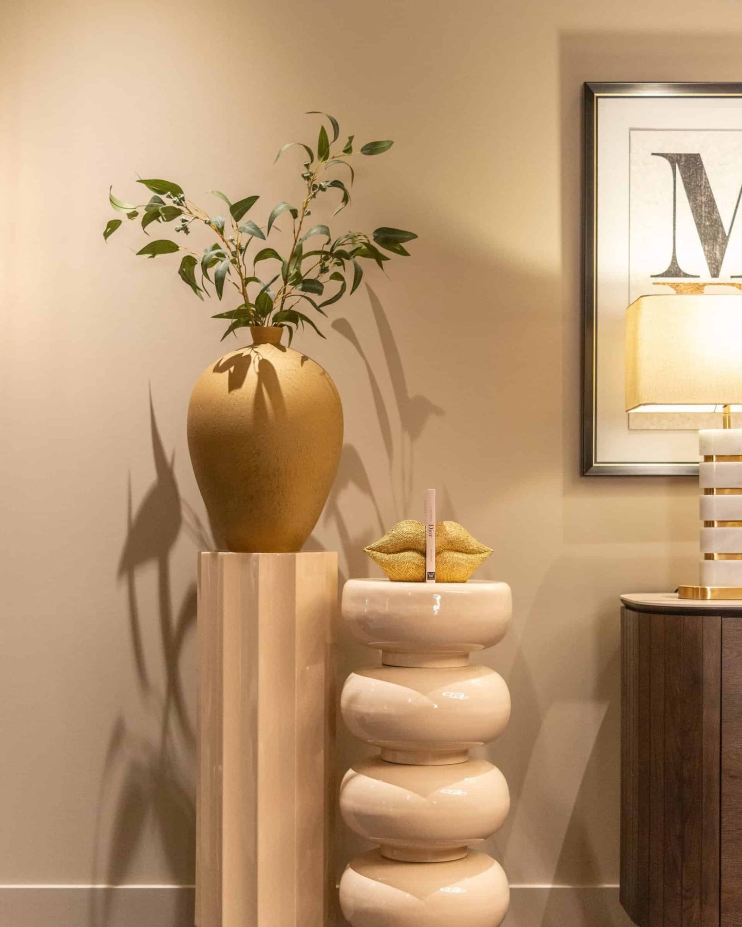 Kolonna Isabelle Richmond Interiors 90/30/30 cm bēšs