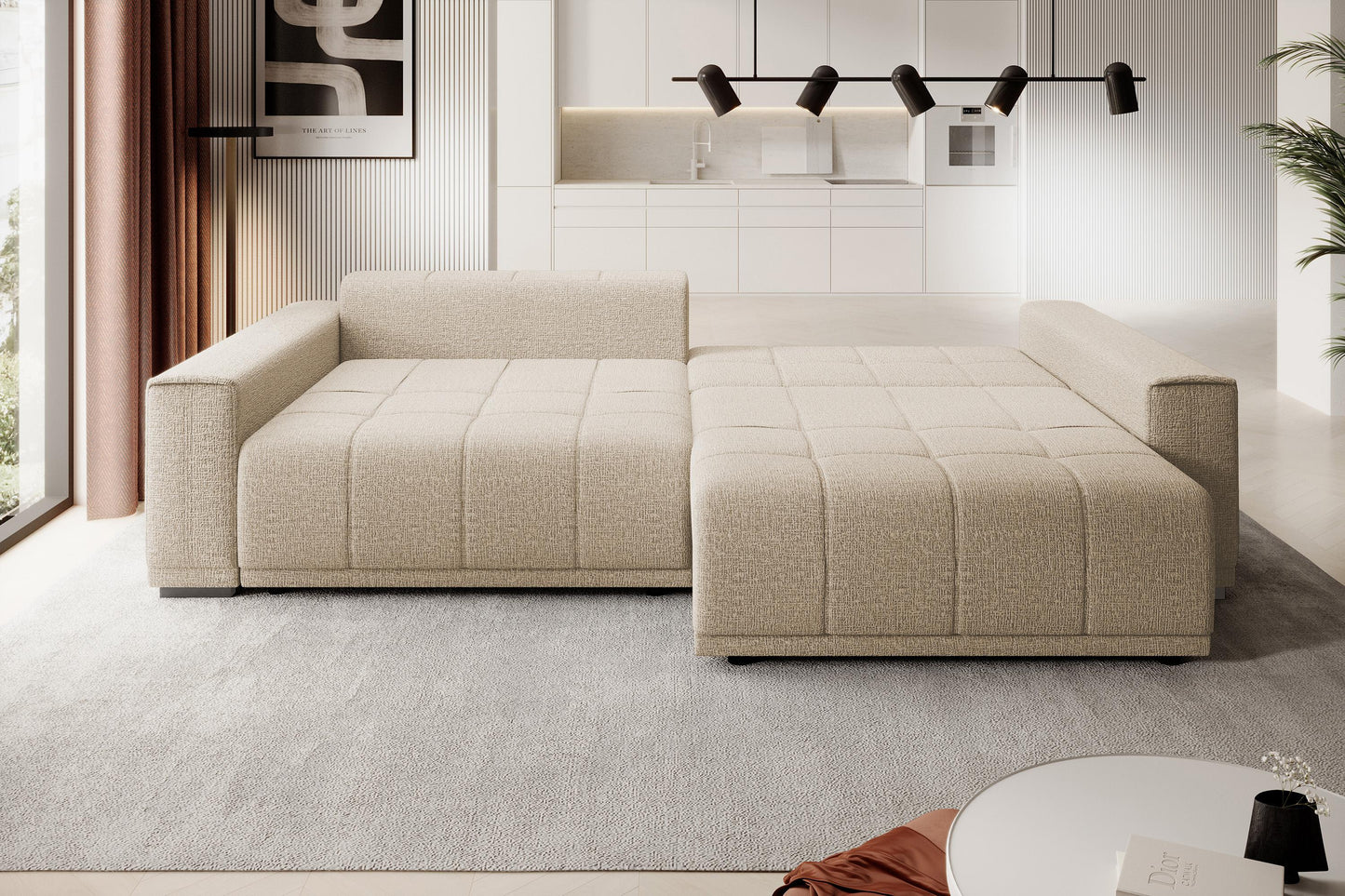 Dīvāns Mots 278/83/130 cm bēšs - N1 Home