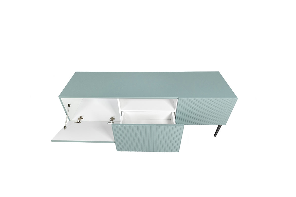 AUSTIN RTV kumode 150/53/45 melns/debesjums zils - N1 Home