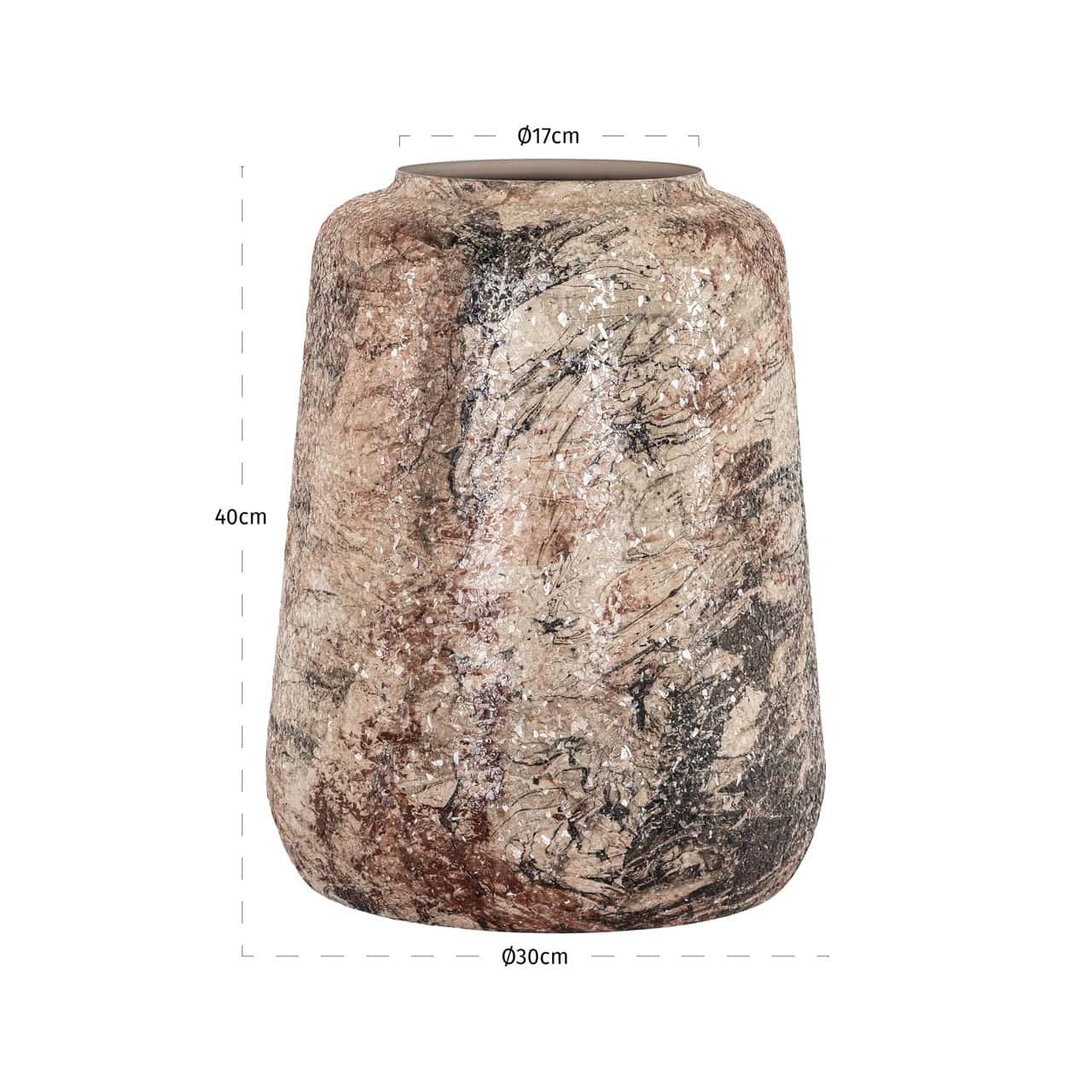 Vāze Dena S Richmond Interiors 30/30/40 cm bēšs