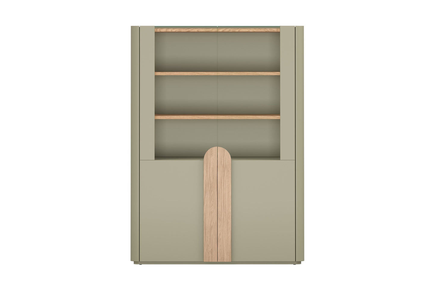 Vitrīna Amil 100/137.5/48 cm Eikalipts / Baltijas kāpu ozols / Dabīgais ozols - N1 Home