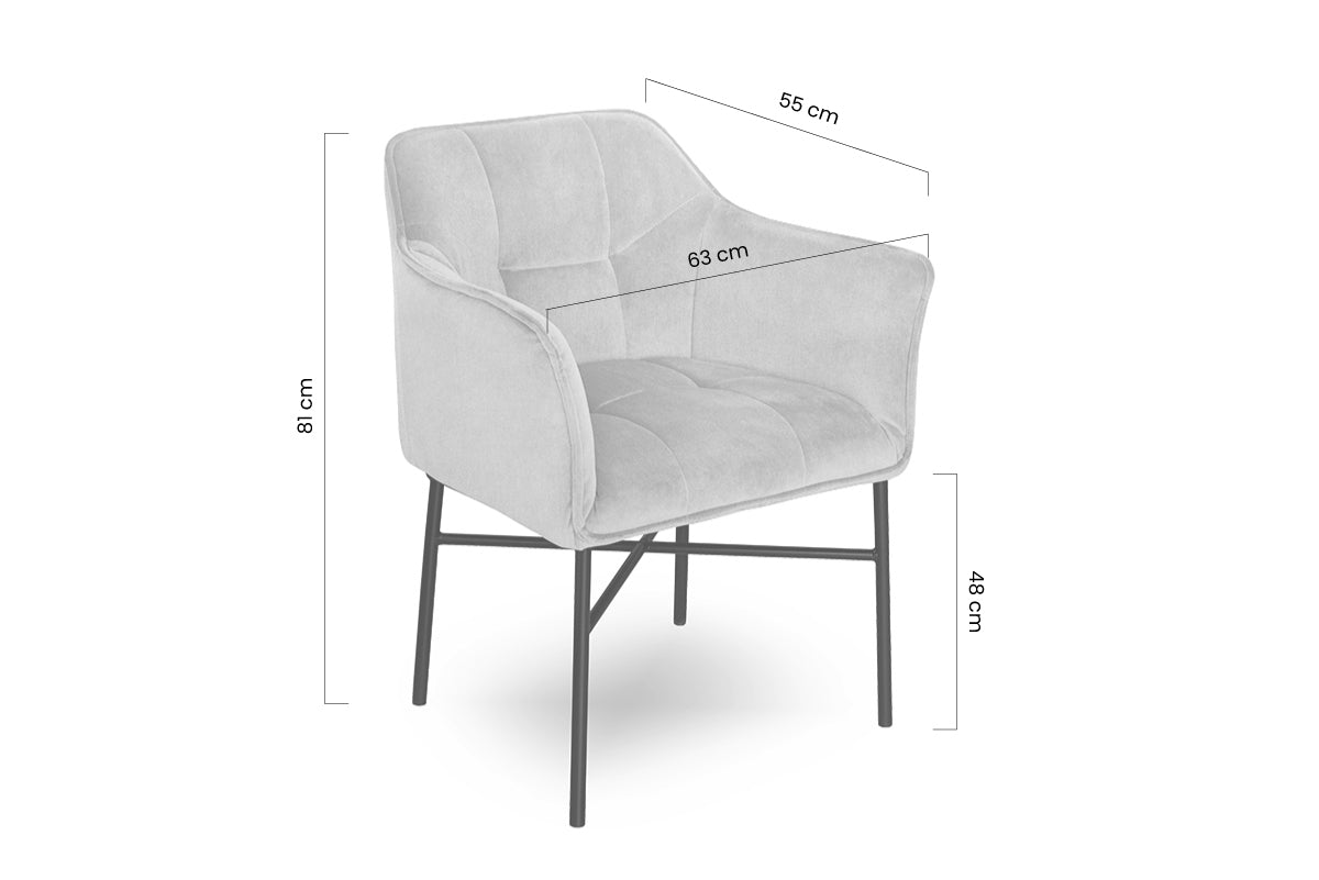 Krēsls ROSETT 63/81/55 zaļs - N1 Home
