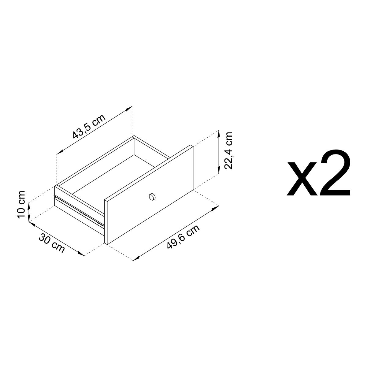 TV bloks MN bordo 103,5x46,2x68 cm - N1 Home