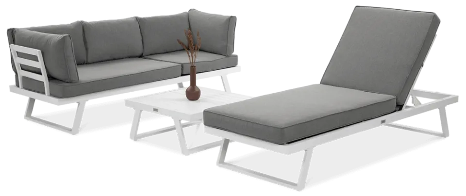 Dārza komplekts Midwi balts - N1 Home