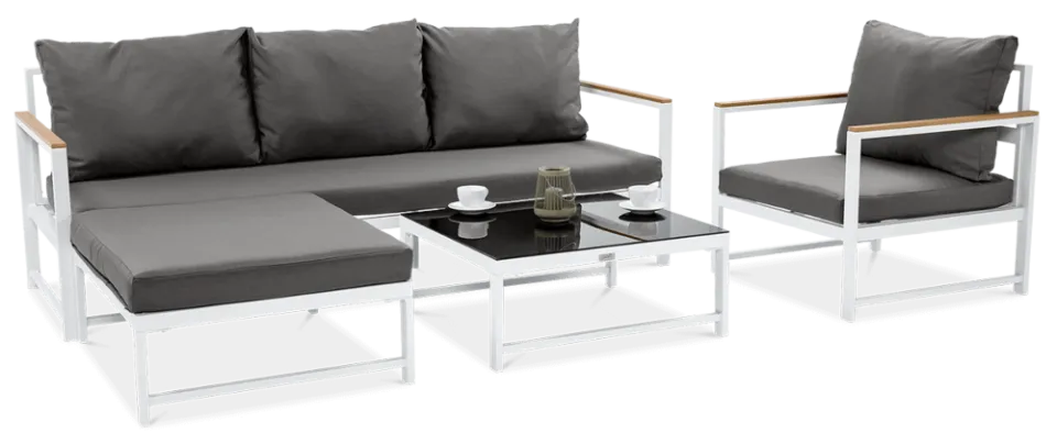 Dārza komplekts Orlan Fory balts - N1 Home