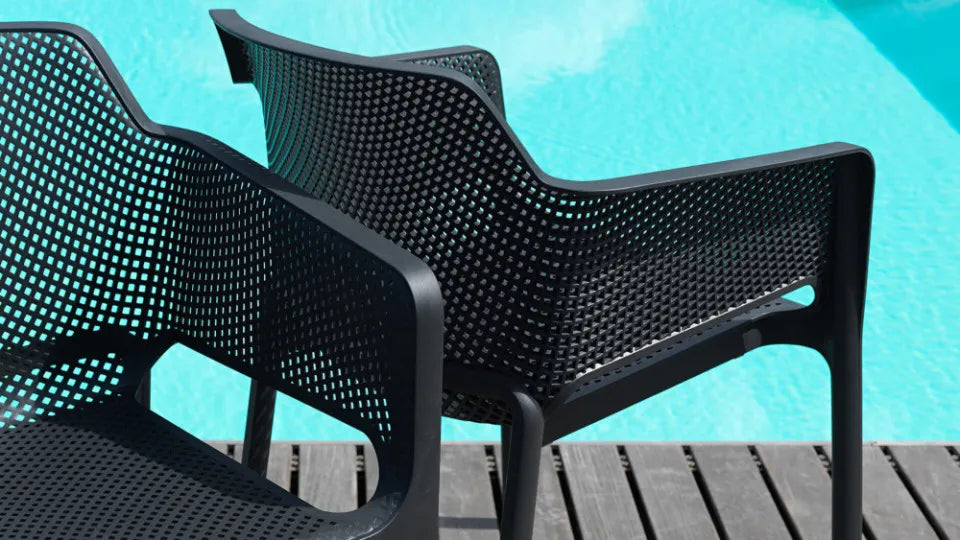 Krēsls Naro Nets 60/80/58 cm blanko - N1 Home