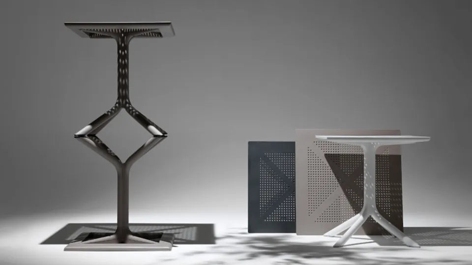 Galds Naro Cli 80/80/75 cm antracīts - N1 Home