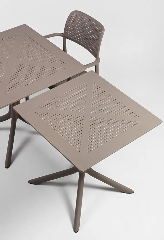 Galds Naro Cli 80/80/75 cm antracīts - N1 Home