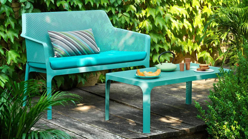 Soliņš - balkona dīvāns Narvi Beni 116/86/70 cm korallo - N1 Home