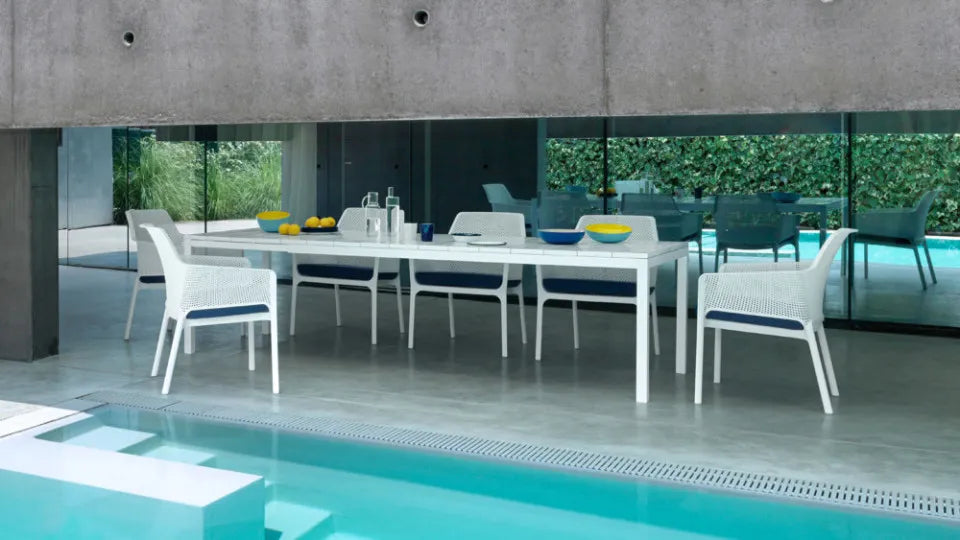 Galds Naro Ri 210/100/76 cm antracīts - N1 Home