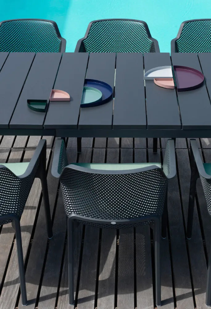 Galds Naro Ri 210/100/76 cm antracīts - N1 Home