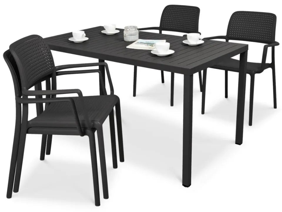 Dārza komplekts Narvi Bori 140/4+1 antracits - N1 Home