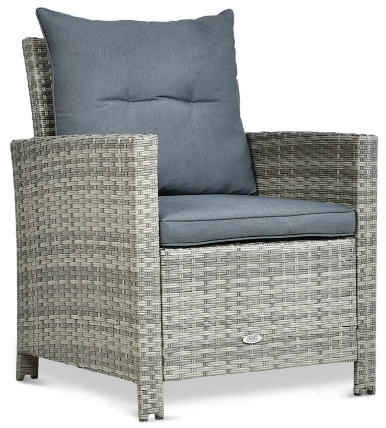 Dārza krēsls Ibi 65/71/86 cm pelēks - N1 Home