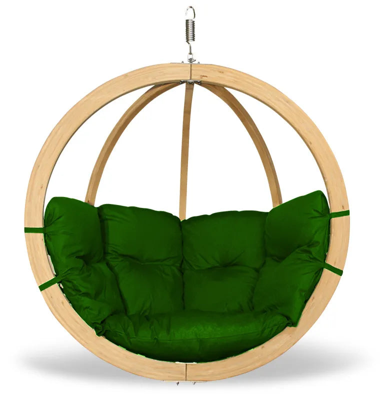 Koka piekaramais krēsls Zoli 120/183/230 cm zaļš - N1 Home