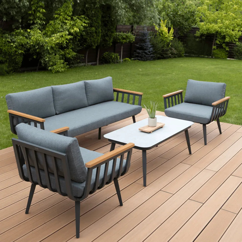 Balkona mēbeles Stelli Kafe pelēks - N1 Home