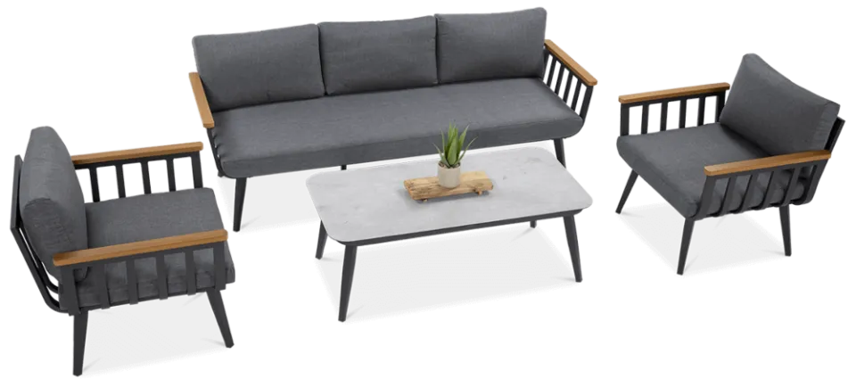 Balkona mēbeles Stelli Kafe pelēks - N1 Home