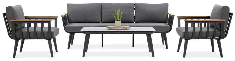 Balkona mēbeles Stelli Kafe pelēks - N1 Home