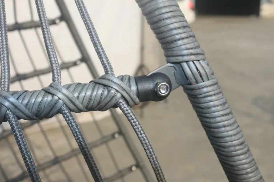 Kokona piekaramais krēsls Harmo  84/187/66 cm pelēks - N1 Home