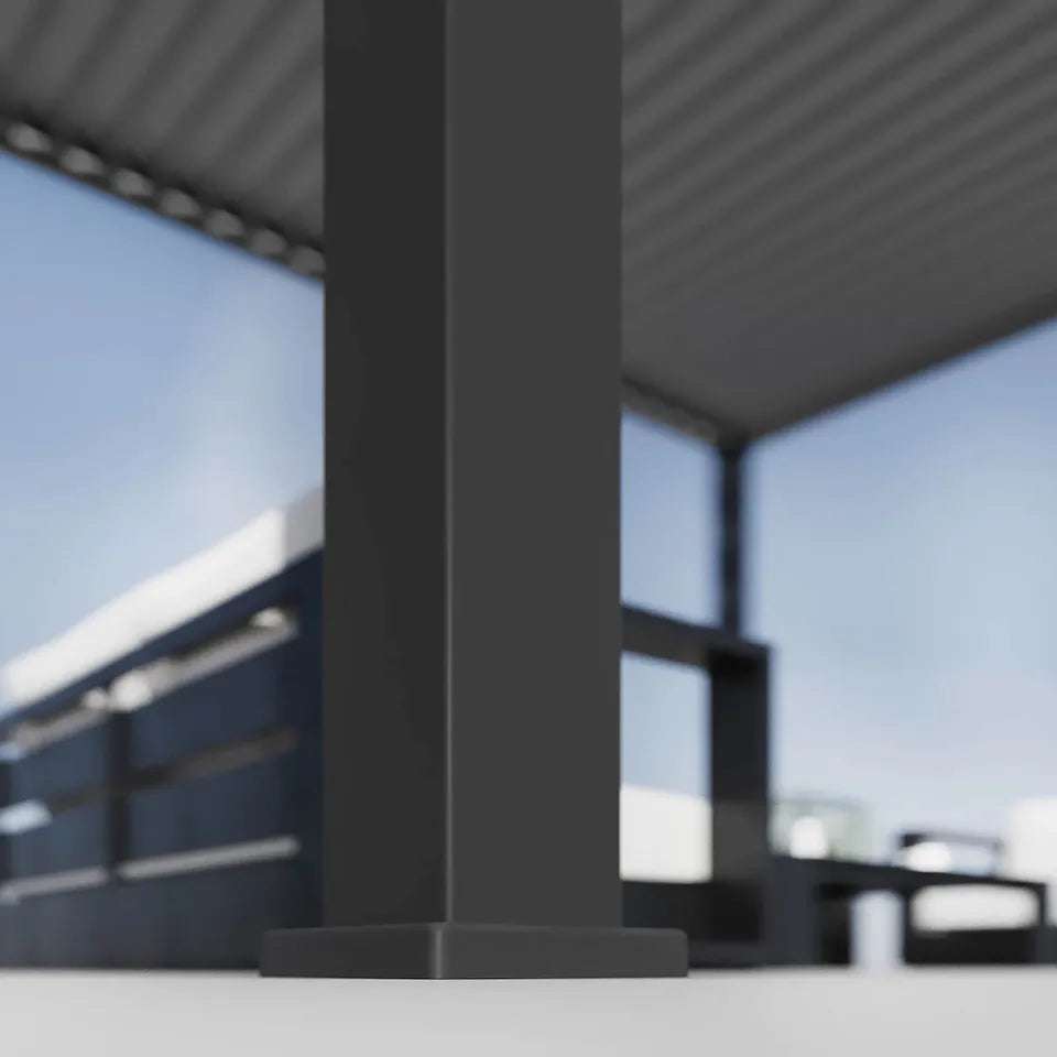 Alumīnija dārza pergola Elia 3x6 309/600/255 cm antracīts - N1 Home