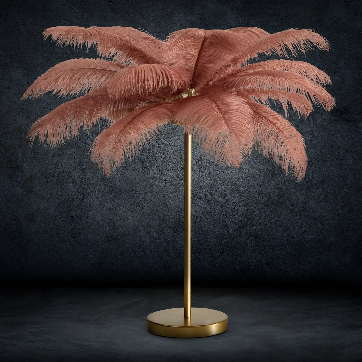 Stāvlampa Fieria 65/68 cm pūderrozā/šampanietis - N1 Home