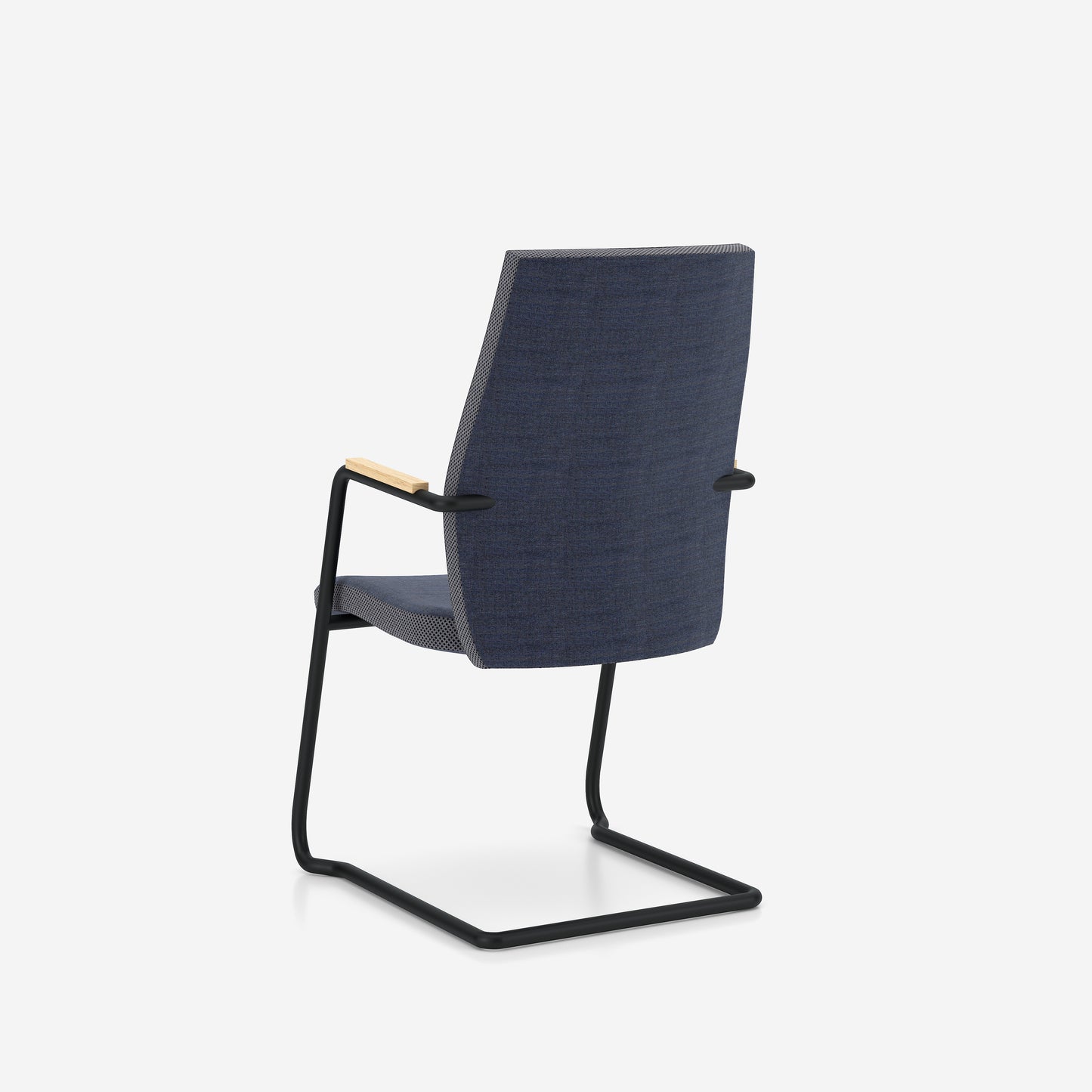 Konferenču krēsls Uno 64/97/55 cm zils/melns - N1 Home