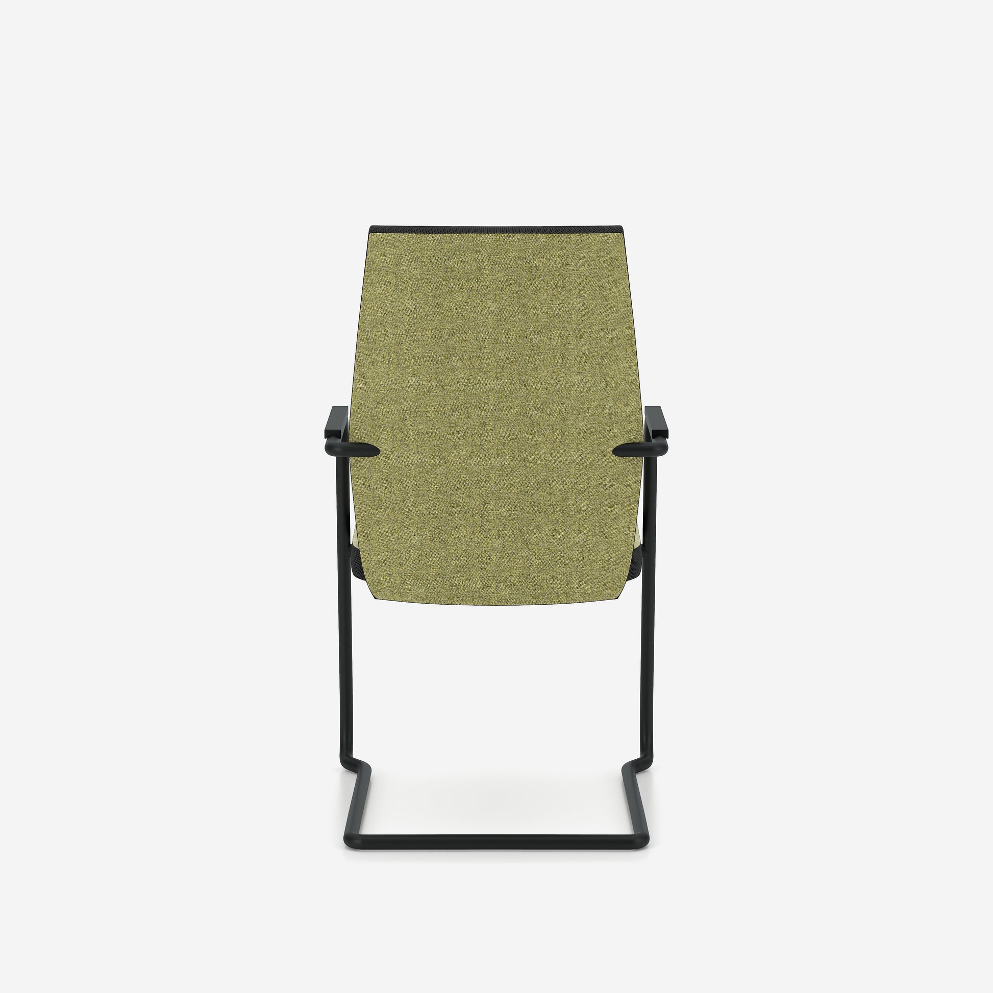 Konferenču krēsls Uno 64/97/55 cm gaiši zaļš/melns - N1 Home