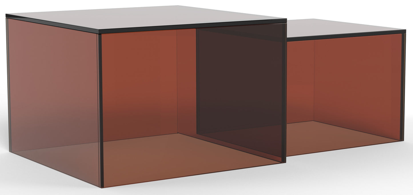 Kafijas galds Glopi 50/50/35 cm brūns - N1 Home