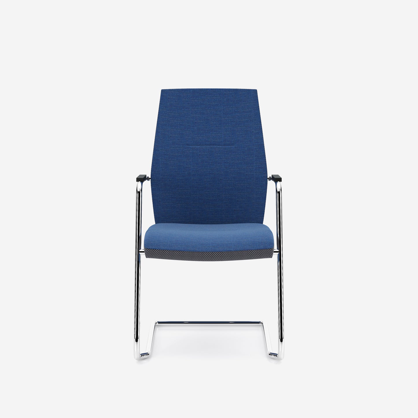Konferenču krēsls Uno 64/97/55 cm zils/hroms - N1 Home