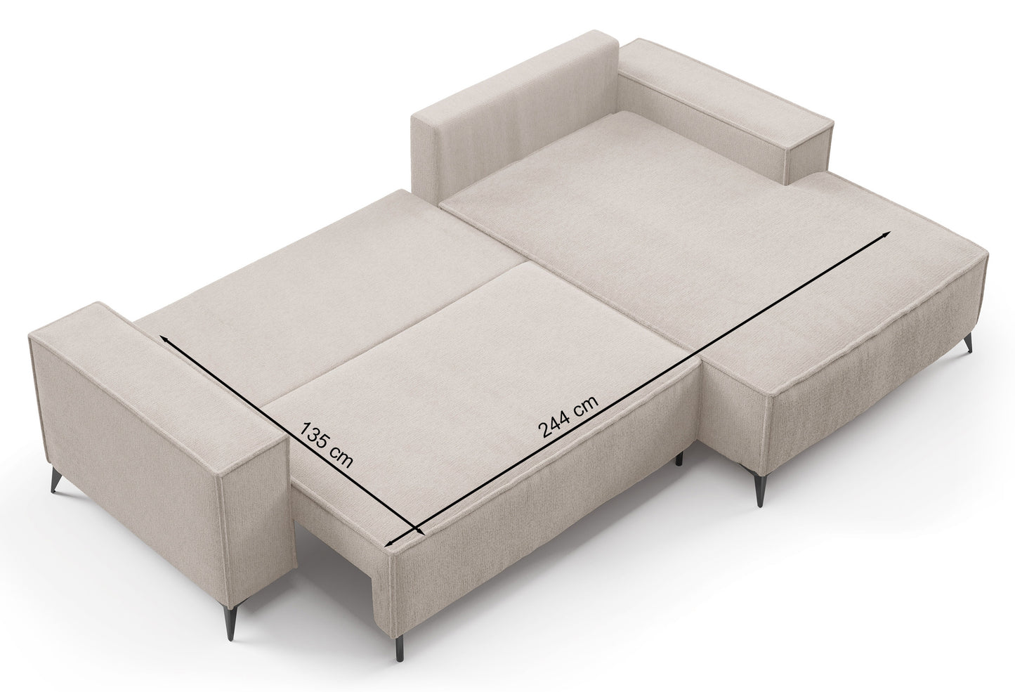 Dīvāns Hendrik 294/81/185 cm Aragon 97