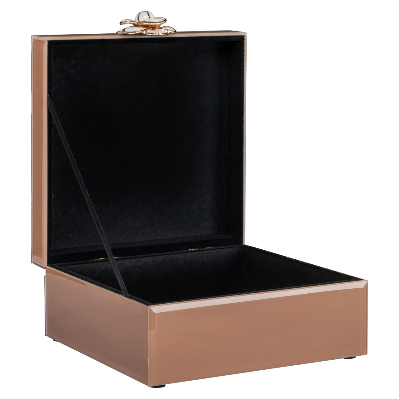 Uzglabāšanas kaste Floral S 8,5/18/19,5 cm brūns