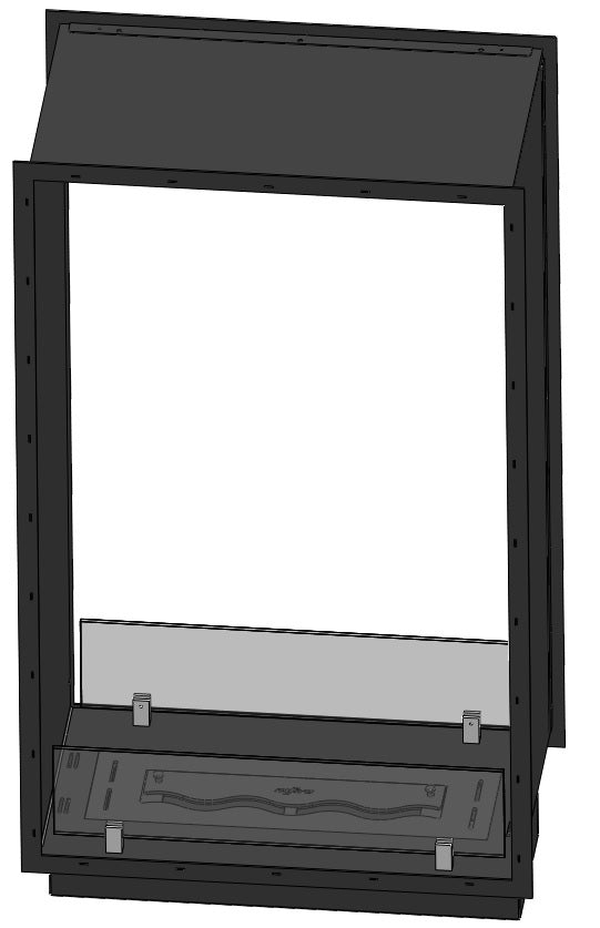 Biokamīns 2Side Slim Vert 63/113/35; 73/143/35; 83/163/35 cm melns - N1 Home