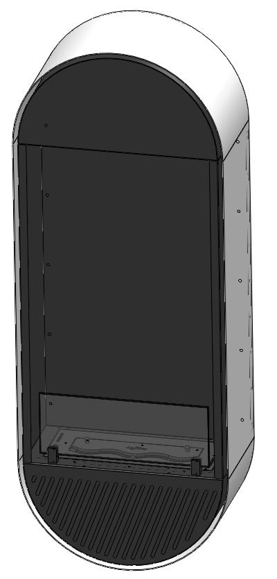 Biokamīns Incyrc Vert 130/50/25 cm balts - N1 Home