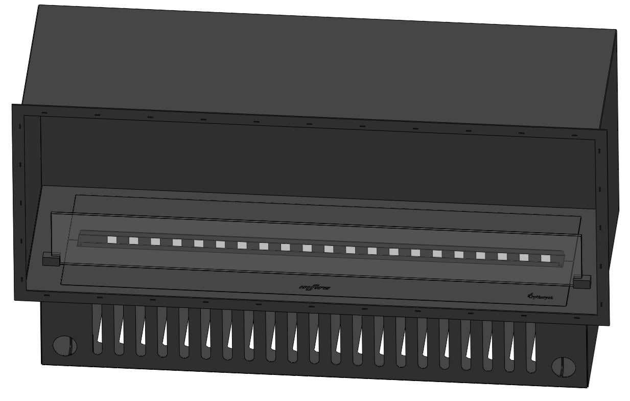 Elektriskais kamīns Invap Inside 120/45/40 cm melns - N1 Home