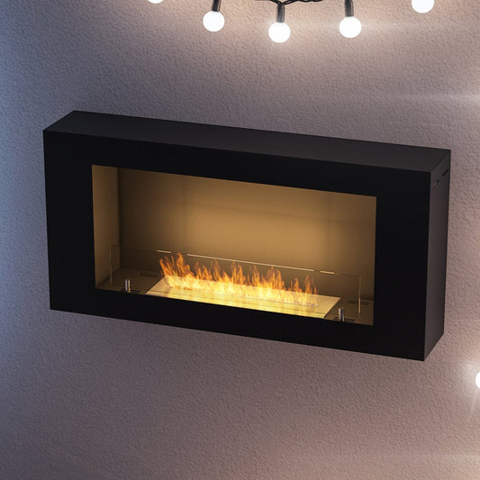 Biokamīns BlackBi 60/30/8 cm melns - N1 Home