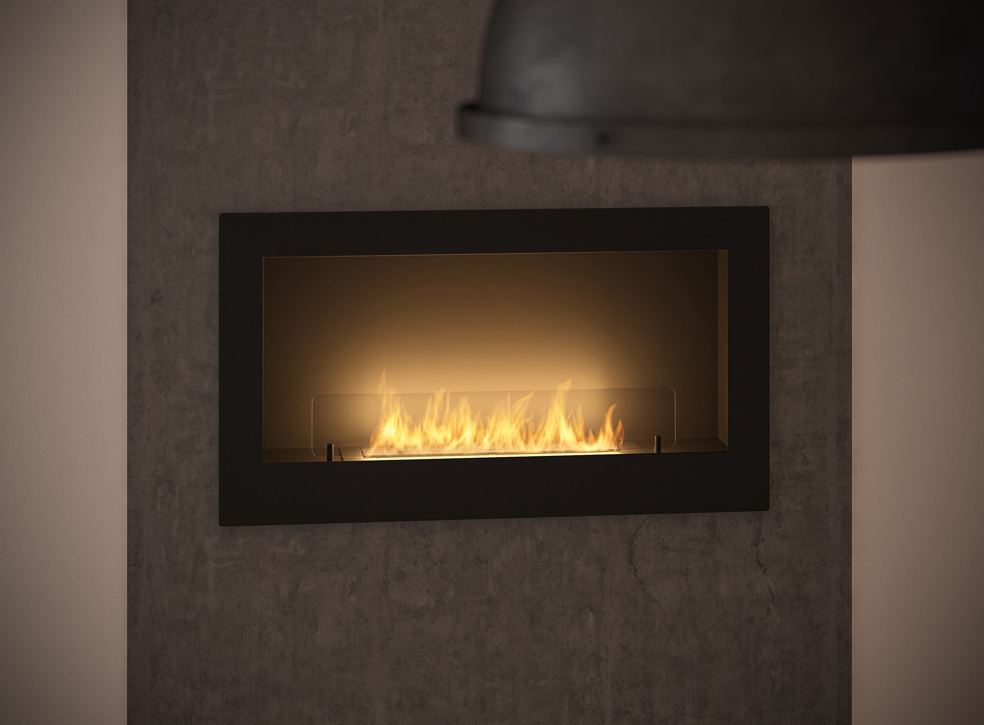 Biokamīns Insi 90/50/16; 120/50/20; 150/50/22 cm melns - N1 Home