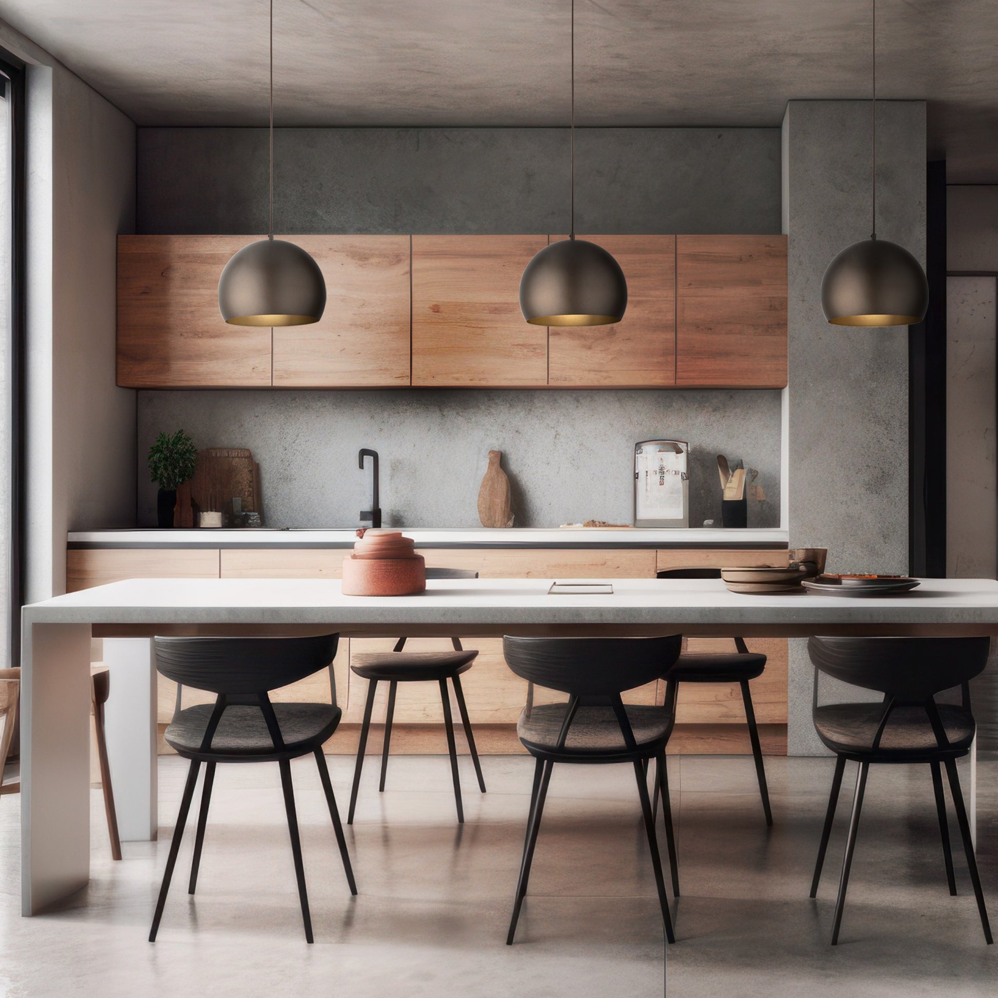 Piekaramā lampa Zoe  270 × 270 × 1600 mm brūns - N1 Home