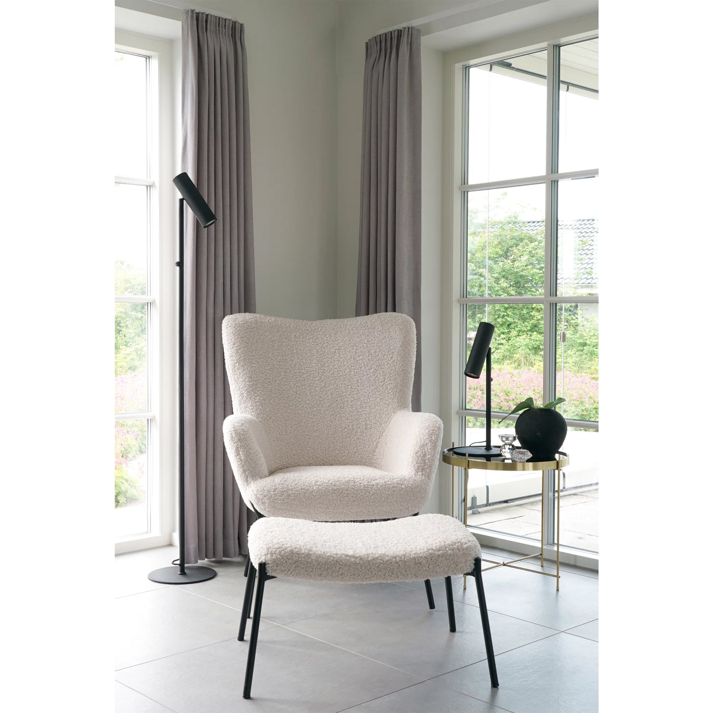 Krēsls Glazo 70/79/98 cm balts