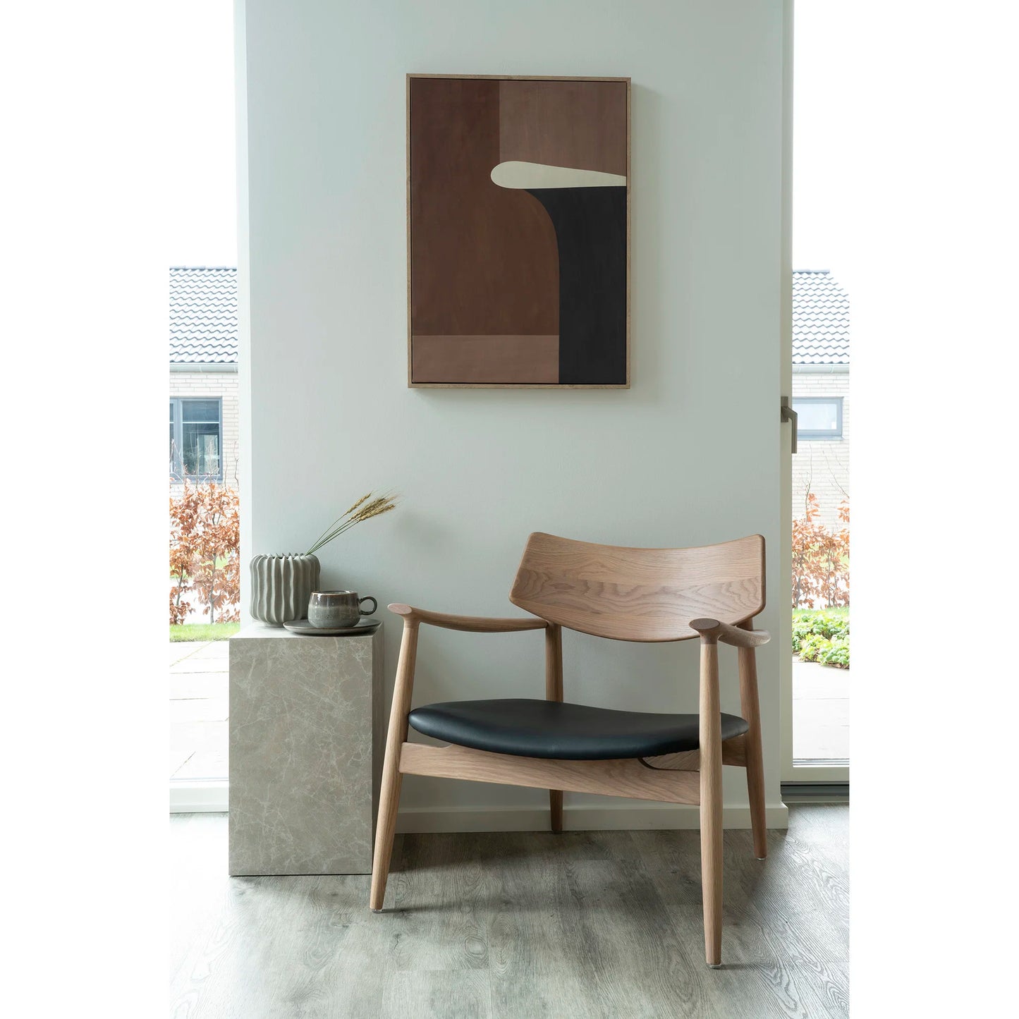 Krēsls Olva 68/68/72 cm dabīgs/melns