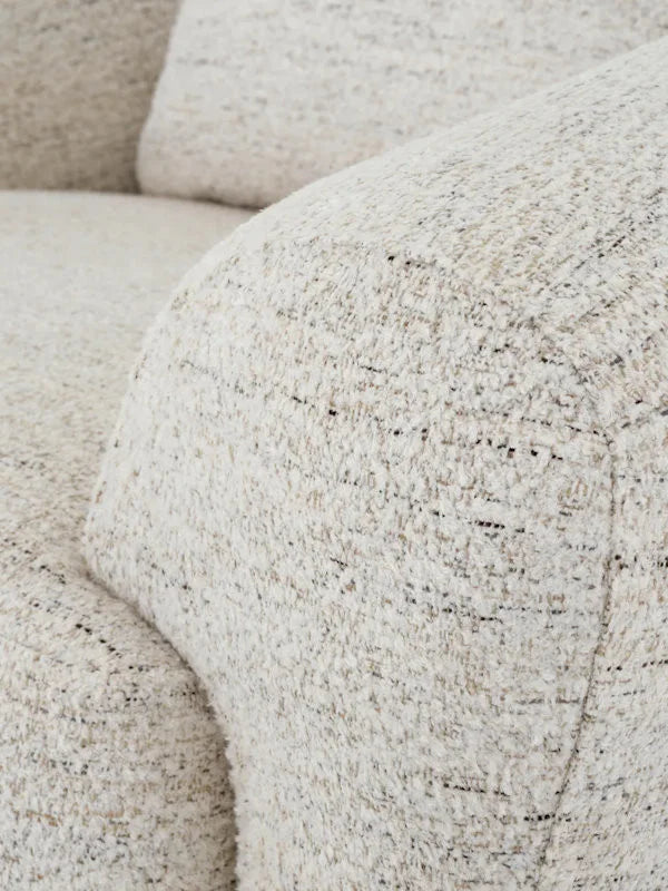 Krēsls Siderno Eichholtz 126/106/73 cm Seashell off-white | black feet - N1 Home