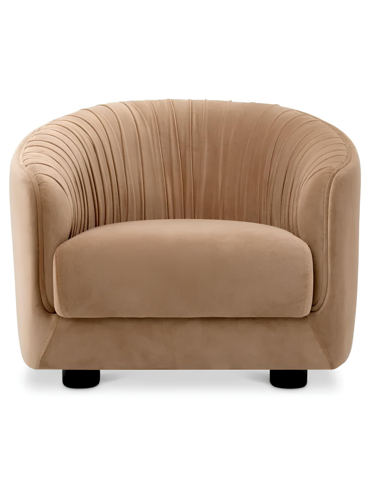 Krēsls Jameson Eichholtz 88/88/64 cm Amaro camel | black feet - N1 Home