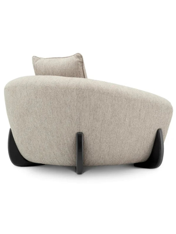 Krēsls Siderno Eichholtz 126/106/73 cm Splendor light grey | black feet - N1 Home