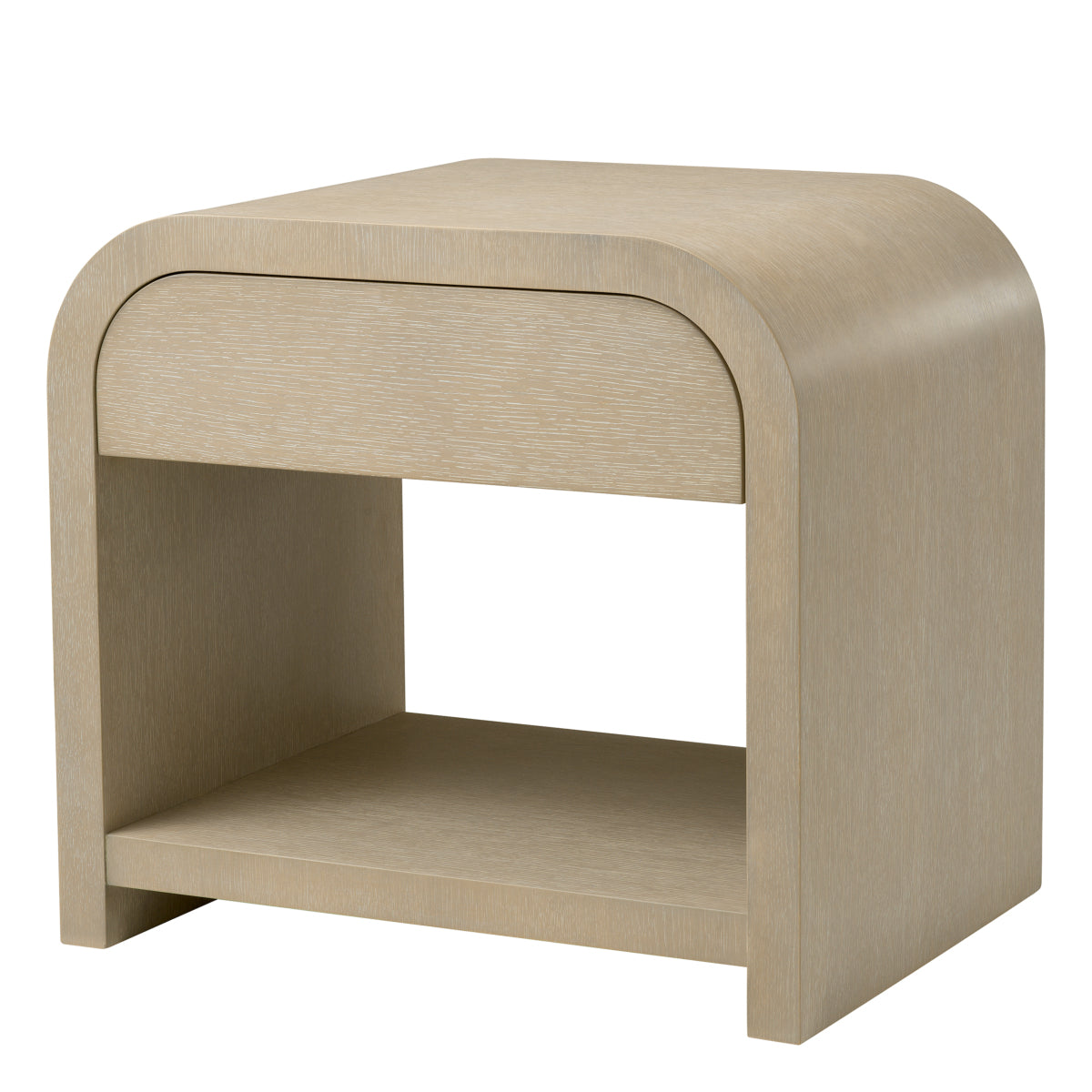 Naktsskapis Rhodes Eichholtz 60/46/55 cm Washed oak veneer/bronze finish