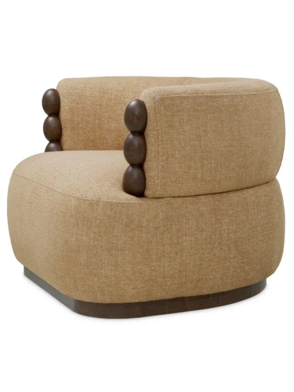 Krēsls Grimaud Eichholtz 100/92/75 cm Renato honey | ebony finish - N1 Home