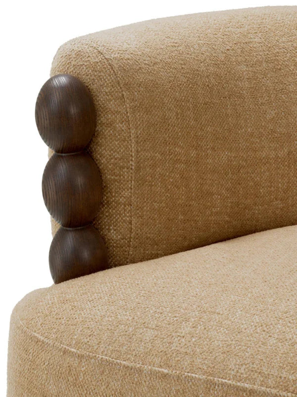 Krēsls Grimaud Eichholtz 100/92/75 cm Renato honey | ebony finish - N1 Home