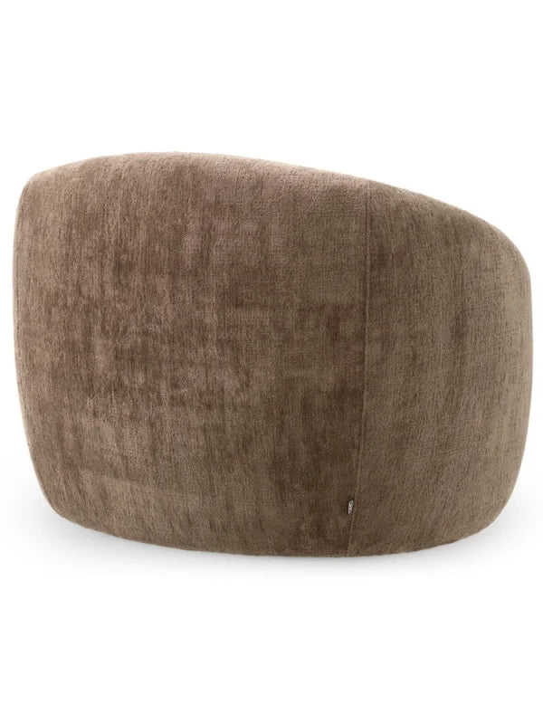 Krēsls Amore Eichholtz 97/91/74 cm Avelin brown | black swivel base - N1 Home