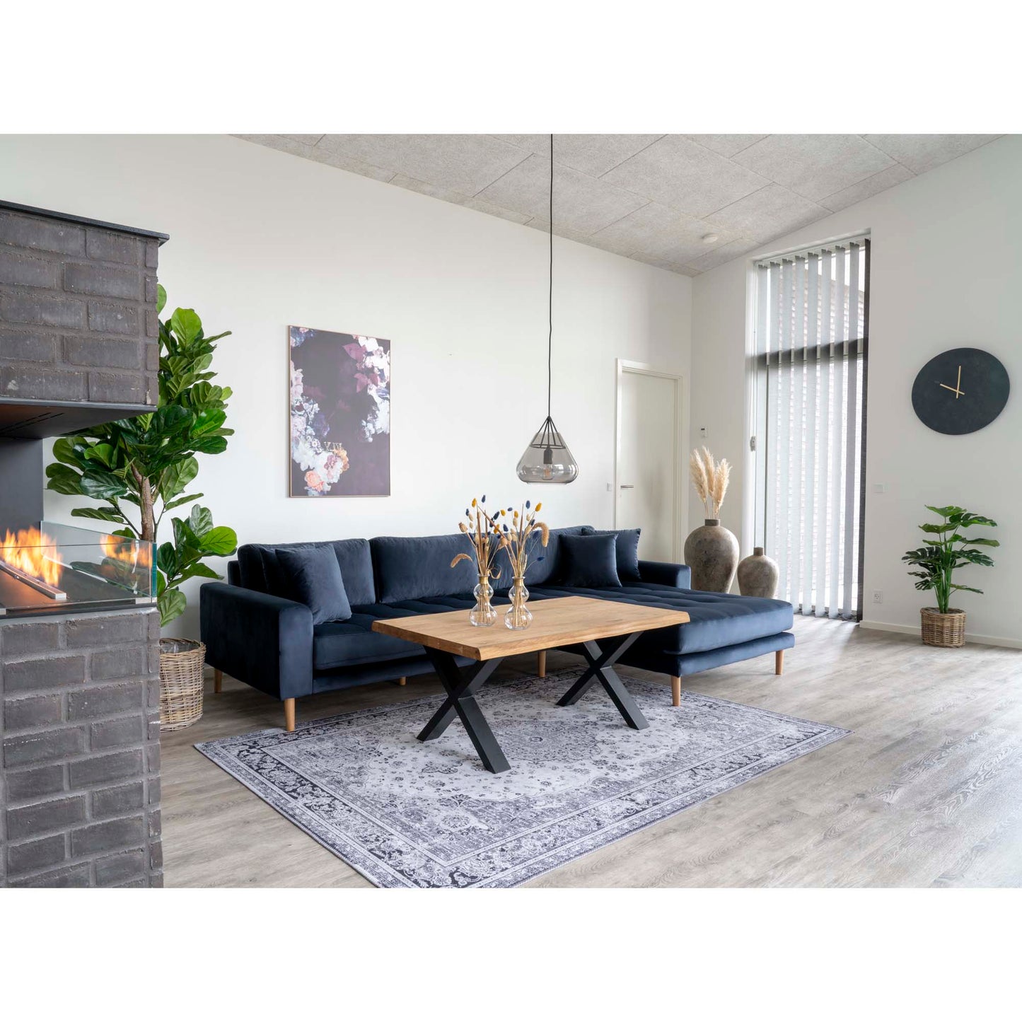 Dīvāns Lounge Lito 290/170/76 cm zils