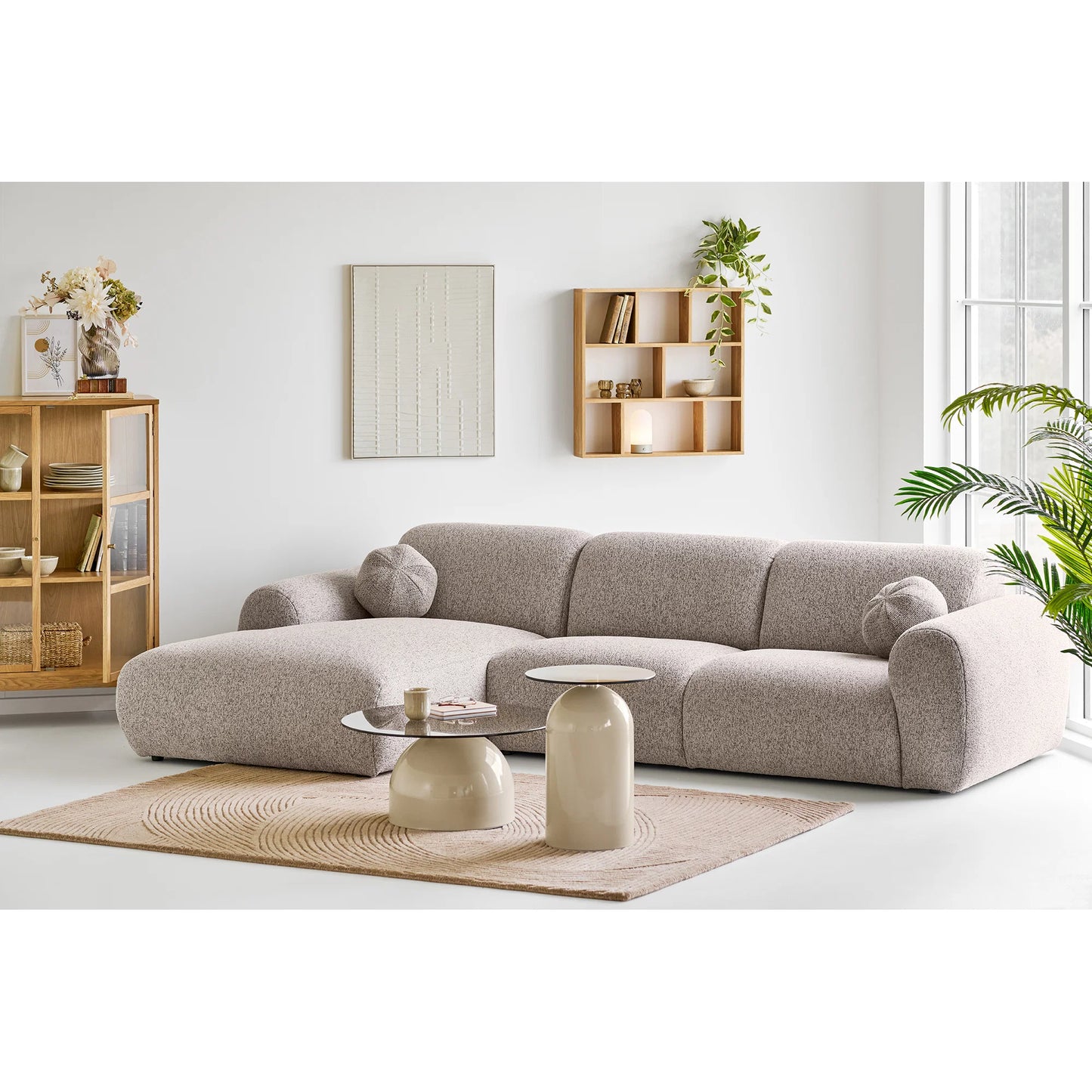 Dīvāns Klyds 300/109/75 cm Stone Grey